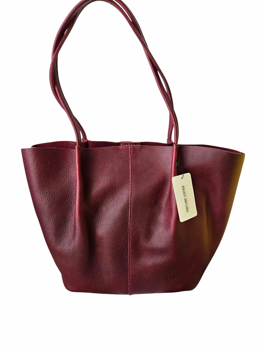Portland Leather Goods Cabernet OS Oversized Devan Tote